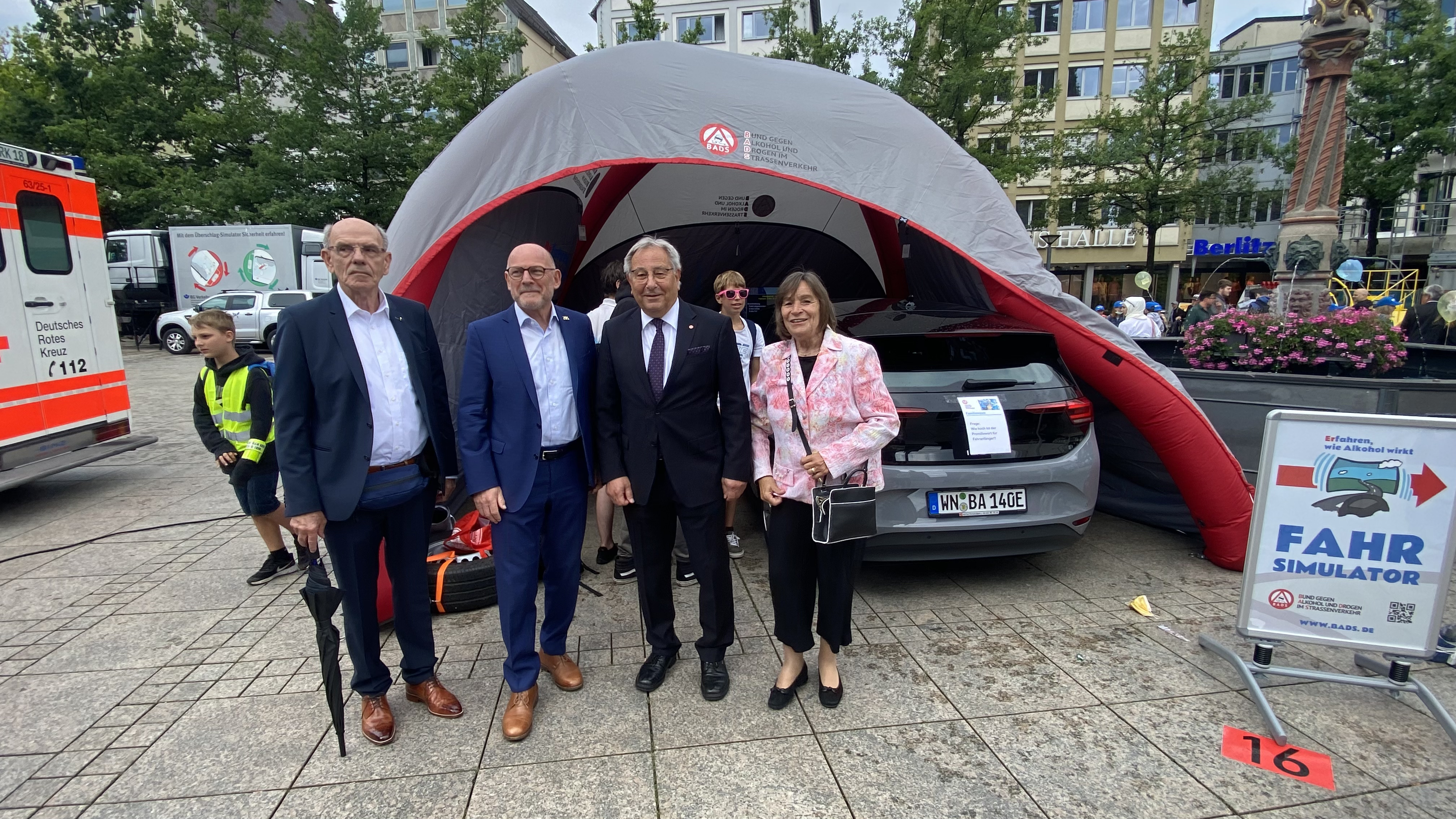 Mit Verkehrsminister Winfried Hermann und Frau Trentmann