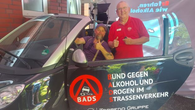 Stefan Kuna nach Abschluss der Fahrt begeistert.